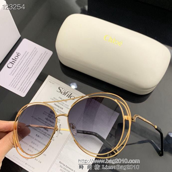 CHLOE克洛伊 2019新款 獨特明朗 時尚爆款 太陽鏡 配鏈  lly1357